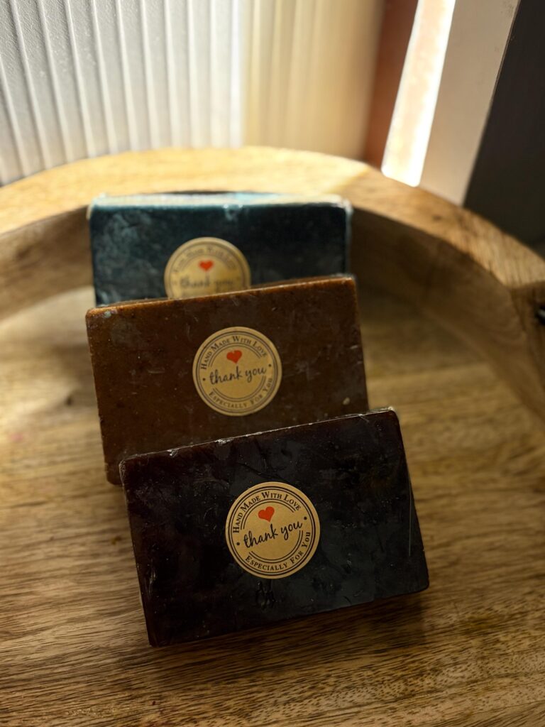 kesar and coffee soap